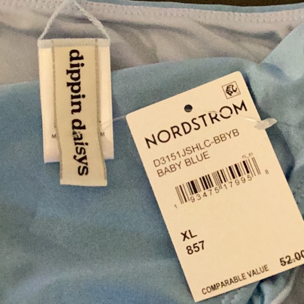 NWT Dippin Daisys Size XL Bikini Bottom Baby Blue - Picture 5 of 5